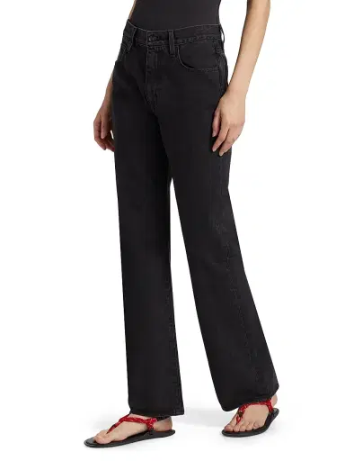 SLVRLAKE Women's Anita High-Rise Straight-Leg Jeans | Thumbnail 4 SLVRLAKE Women's Anita High-Rise Straight-Leg Jeans | Thumbnail 4