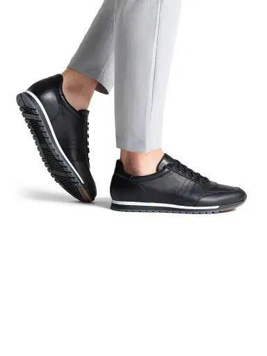 Magnanni Men's Ibiza Leather Low-Top Running Sneakers | Thumbnail 6