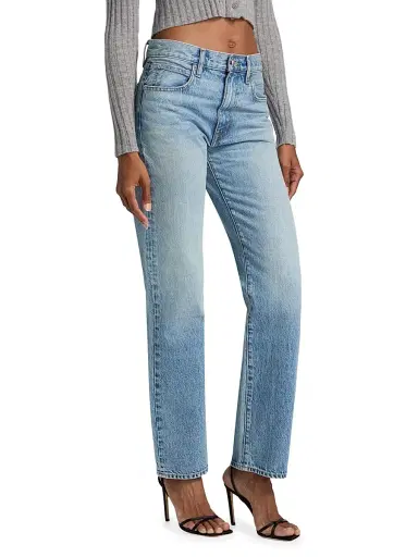 SLVRLAKE Women's Kendra High-Rise Straight Jeans | Thumbnail 4 SLVRLAKE Women's Kendra High-Rise Straight Jeans | Thumbnail 4