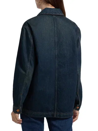 SLVRLAKE Women's Worker Dark-Wash Denim Jacket - Shakey Ground | Thumbnail 5