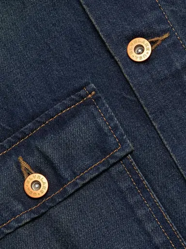 SLVRLAKE Women's Worker Dark-Wash Denim Jacket - Shakey Ground | Thumbnail 7