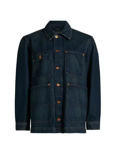 SLVRLAKE Women's Worker Dark-Wash Denim Jacket - Shakey Ground | Thumbnail 1