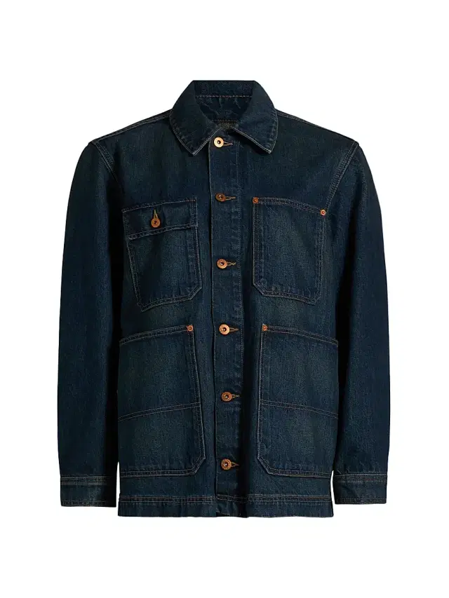 SLVRLAKE Women's Worker Dark-Wash Denim Jacket - Shakey Ground