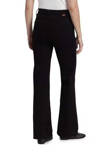 Jamie Haller Women's The Crease Relaxed-Flare Jeans - Black | Thumbnail 5