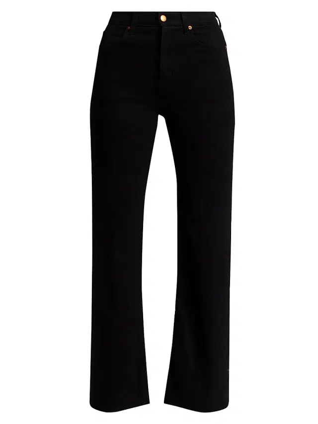 Women's The Crease Relaxed-Flare Jeans - Black