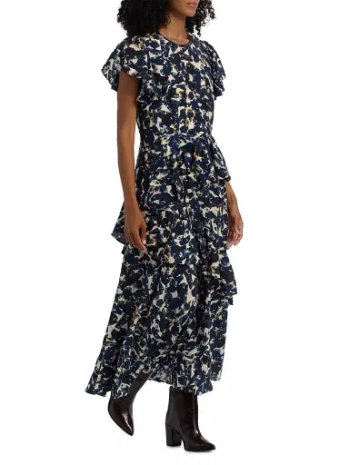 Marie Oliver Women's Quinby Abstract-Print Maxi Dress | Thumbnail 2 Marie Oliver Women's Quinby Abstract-Print Maxi Dress | Thumbnail 2