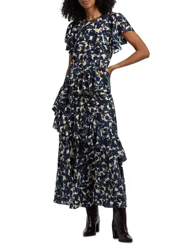 Marie Oliver Women's Quinby Abstract-Print Maxi Dress | Thumbnail 3 Marie Oliver Women's Quinby Abstract-Print Maxi Dress | Thumbnail 3
