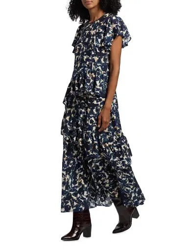 Marie Oliver Women's Quinby Abstract-Print Maxi Dress | Thumbnail 4 Marie Oliver Women's Quinby Abstract-Print Maxi Dress | Thumbnail 4