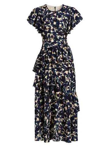 Marie Oliver Women's Quinby Abstract-Print Maxi Dress | Thumbnail 1 Marie Oliver Women's Quinby Abstract-Print Maxi Dress | Thumbnail 1