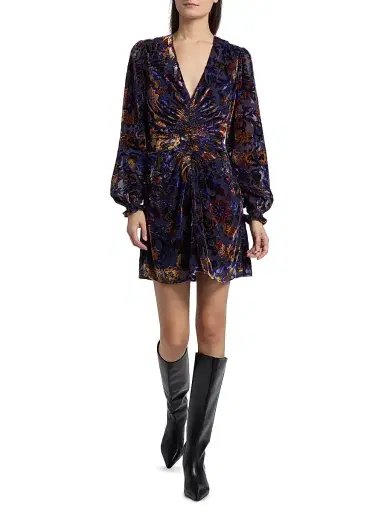 Marie Oliver Women's Eliza Fil Coupé Minidress - Jacobean | Thumbnail 2 Marie Oliver Women's Eliza Fil Coupé Minidress - Jacobean | Thumbnail 2