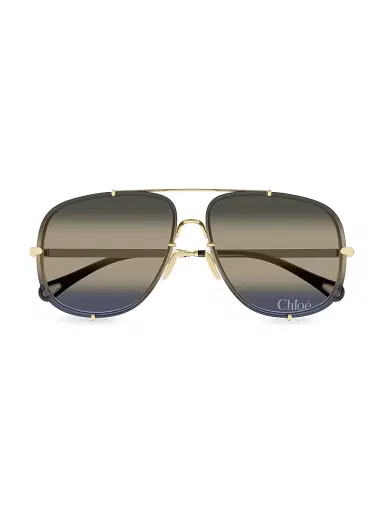 Chloé Women's Ivy 62MM Pilot Sunglasses - Gold Black | Thumbnail 3 Chloé Women's Ivy 62MM Pilot Sunglasses - Gold Black | Thumbnail 3