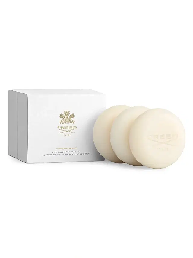Men's Fresh & Woody 3-Piece Perfumed Body Soap Set