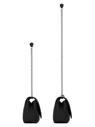 Saint Laurent Women's Loulou Small Shoulder Bag in Matelassé Lambskin - Noir | Thumbnail 3 Saint Laurent Women's Loulou Small Shoulder Bag in Matelassé Lambskin - Noir | Thumbnail 3