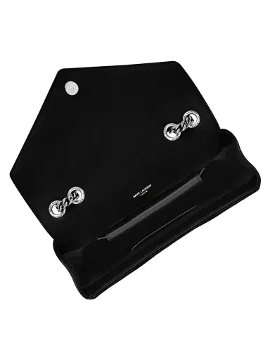 Saint Laurent Women's Loulou Small Shoulder Bag in Matelassé Lambskin - Noir | Thumbnail 5 Saint Laurent Women's Loulou Small Shoulder Bag in Matelassé Lambskin - Noir | Thumbnail 5
