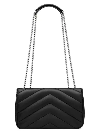 Saint Laurent Women's Loulou Small Shoulder Bag in Matelassé Lambskin - Noir | Thumbnail 6 Saint Laurent Women's Loulou Small Shoulder Bag in Matelassé Lambskin - Noir | Thumbnail 6