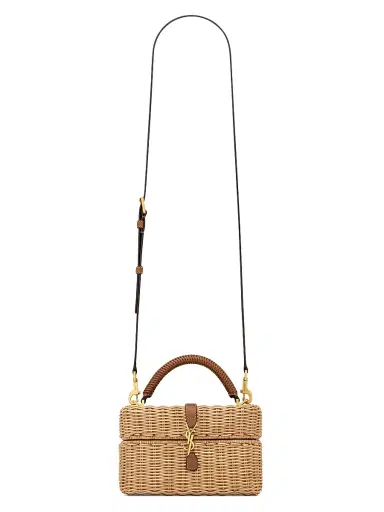 Saint Laurent Women's Gaby Vanity Bag in Osier | Thumbnail 1 Saint Laurent Women's Gaby Vanity Bag in Osier | Thumbnail 1