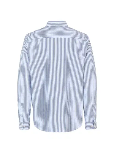 Samsoe Samsoe Men's Saryan Striped Cotton Button-Front Shirt - Oxford Wide Stripe | Thumbnail 2 Samsoe Samsoe Men's Saryan Striped Cotton Button-Front Shirt - Oxford Wide Stripe | Thumbnail 2