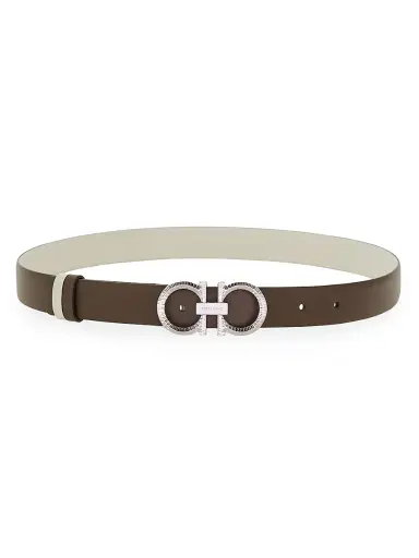 Ferragamo Women's Gancini Reversible Leather Belt | Thumbnail 1