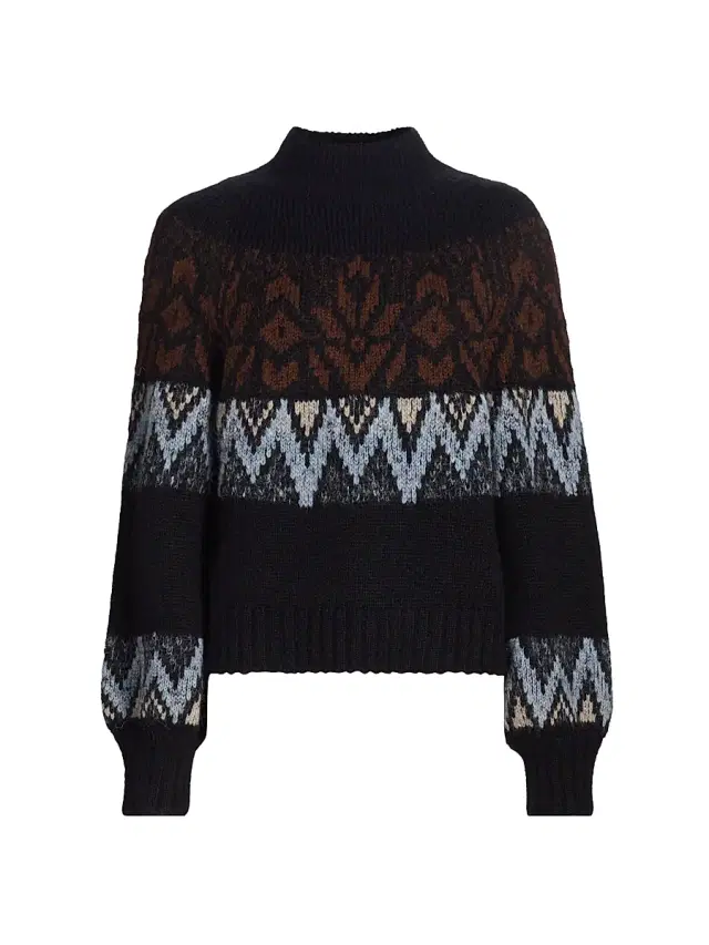 Maria Cher Women's Janis Lilith Alpaca-Blend Sweater - Black