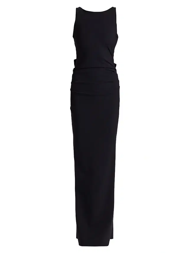 Chiara Boni La Petite Robe Women's Eman Ruffled Jersey Sleeveless Gown