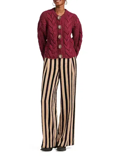 La DoubleJ Women's Portrait Cardigan - Solid Burgundy - Size XS | Thumbnail 3 La DoubleJ Women's Portrait Cardigan - Solid Burgundy - Size XS | Thumbnail 3