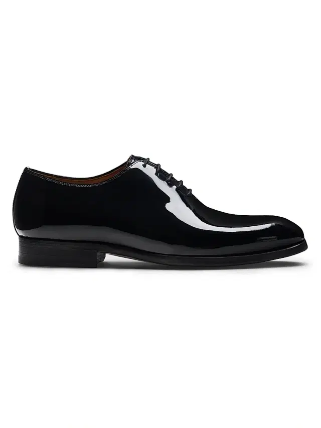 Men's Fluer Leather Formal Oxford Loafers - Black