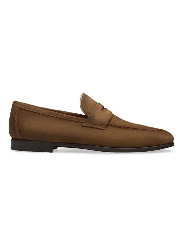 Magnanni Men's Diezma II Suede Penny Loafers - Castoro Suede - Size 12 | Thumbnail 5