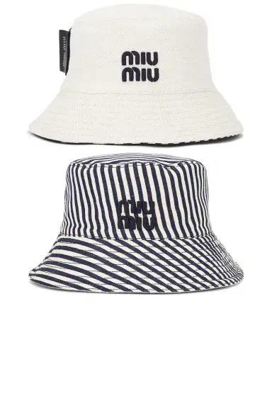 Miu Miu Reversible Bucket Hat Set | Thumbnail 2