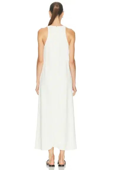 TOTEME Scoop Neck Sablé Dress | Thumbnail 3
