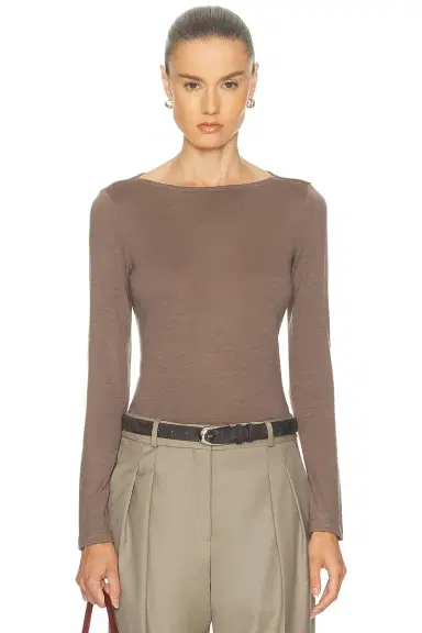 RENGGLI Long Sleeve Boatneck Tee | Thumbnail 1 RENGGLI Long Sleeve Boatneck Tee | Thumbnail 1