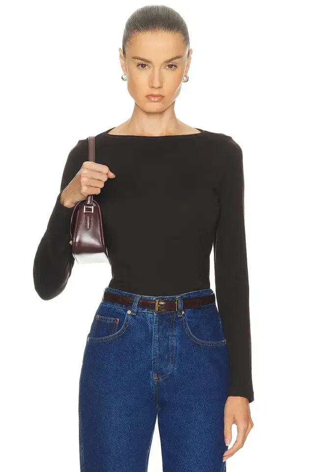 Long Sleeve Boatneck Tee