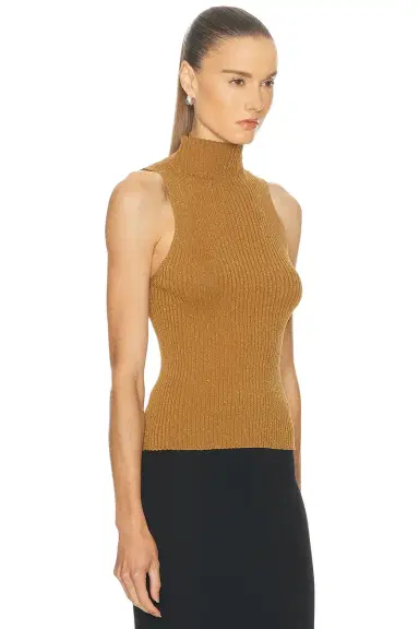 LESET Blake Rib Sleeveless Turtleneck Sweater | Thumbnail 2