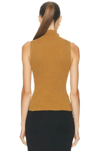 LESET Blake Rib Sleeveless Turtleneck Sweater | Thumbnail 3