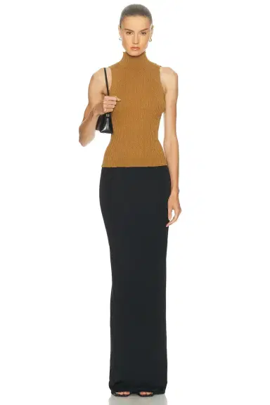 LESET Blake Rib Sleeveless Turtleneck Sweater | Thumbnail 4