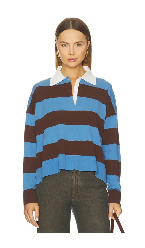 SIMKHAI Carson Rugby Polo Top