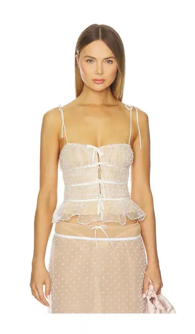 For Love & Lemons Devon Dot Bustier | Thumbnail 1 For Love & Lemons Devon Dot Bustier | Thumbnail 1