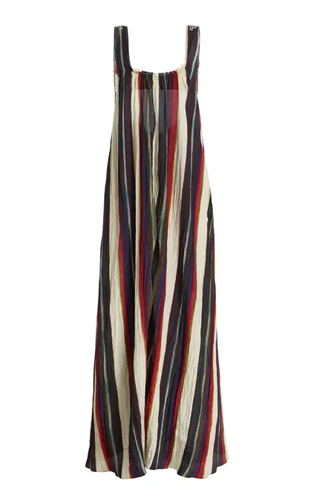 Morris Striped Trapeze Maxi Dress