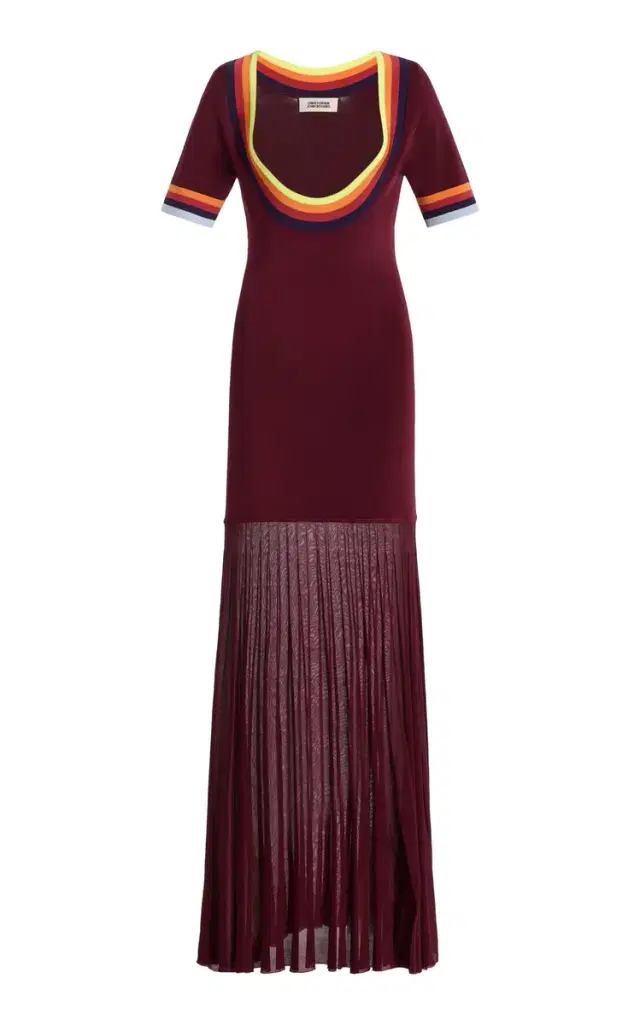 Christopher John Rogers Knit Maxi Dress
