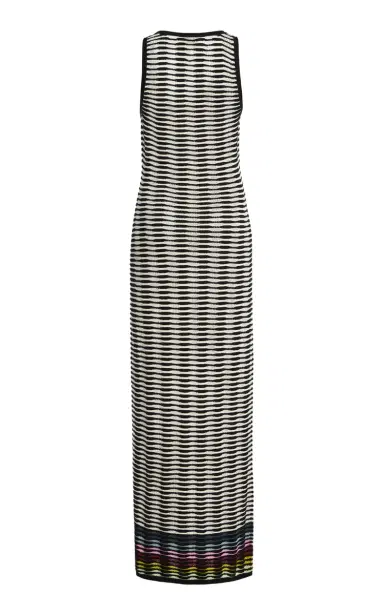 Christopher John Rogers Wave Knit Cotton Maxi Dress | Thumbnail 11