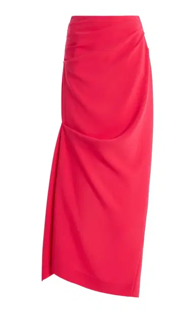 Christopher John Rogers Draped Crepe Maxi Skirt | Thumbnail 1