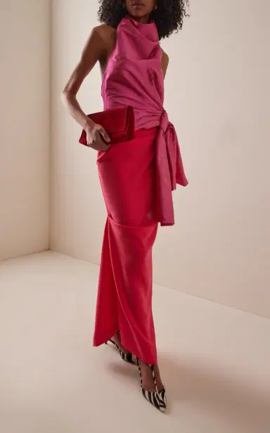 Christopher John Rogers Silk Sarong Top | Thumbnail 9 Christopher John Rogers Silk Sarong Top | Thumbnail 9