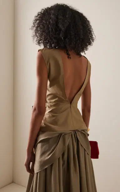 Christopher John Rogers Bow-Detailed Silk Top | Thumbnail 10 Christopher John Rogers Bow-Detailed Silk Top | Thumbnail 10
