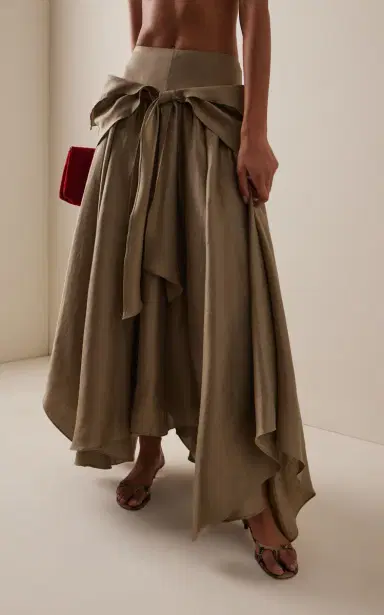 Christopher John Rogers Handkerchief-Hem Maxi Skirt | Thumbnail 9 Christopher John Rogers Handkerchief-Hem Maxi Skirt | Thumbnail 9