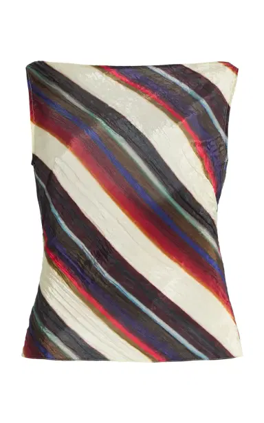 Christopher John Rogers Morris Striped Sheer Top | Thumbnail 13 Christopher John Rogers Morris Striped Sheer Top | Thumbnail 13
