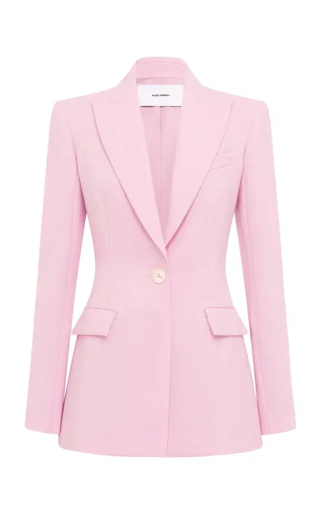 Alex Perry Single-Breasted Virgin-Wool Blazer