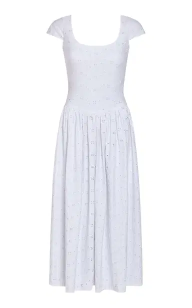 Markarian Cora Jersey Eyelet Midi Dress | Thumbnail 4