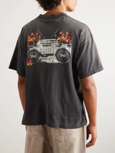 SAINT Mxxxxxx Nas Printed Cotton-Jersey T-Shirt - Men | Thumbnail 4