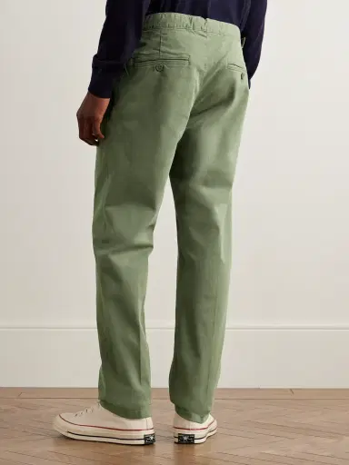 Orlebar Brown Fallon Slim-Fit Straight-Leg Organic Cotton-Blend Twill Trousers - Men | Thumbnail 4