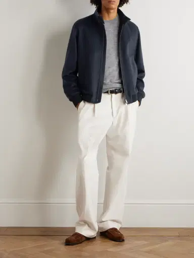 Zegna Oasi Cashmere Blouson Jacket - Men | Thumbnail 2