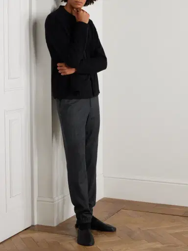 Zegna Tapered Wool Trousers - Men | Thumbnail 2